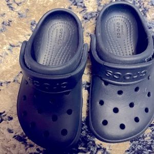 Size 8 Navy Blue toddler CROCS